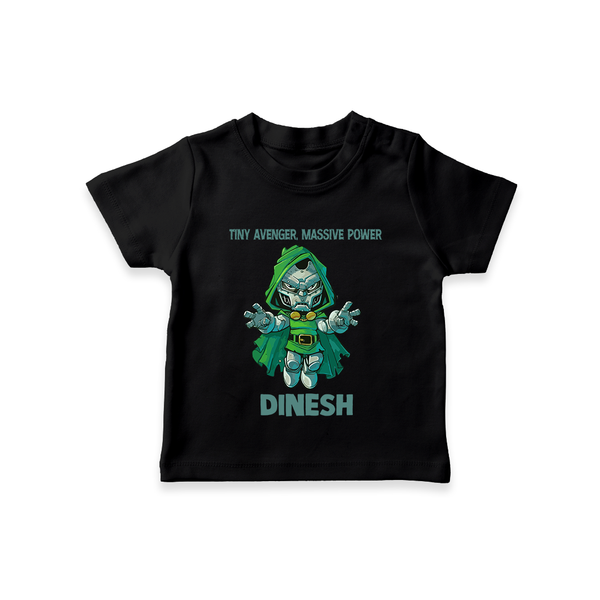  Tiny Avenger Massive Power TShirt - BLACK - 0-5 Months Old (Chest 17")