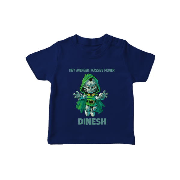  Tiny Avenger Massive Power TShirt - NAVY BLUE - 0-5 Months Old (Chest 17")