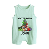 Ultimate Superhero Squad Button Romper - MINT GREEN - New Born (Chest 18")