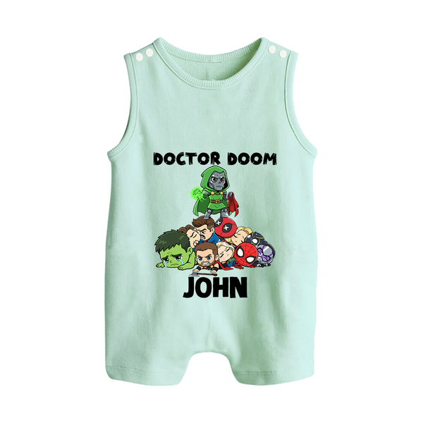 Ultimate Superhero Squad Button Romper - MINT GREEN - New Born (Chest 18")