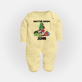Ultimate Superhero Squad Full Body Suit - PASTEL YELLOW - New Born (Chest 7.5")