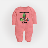 Ultimate Superhero Squad Full Body Suit - PEACH - New Born (Chest 7.5")