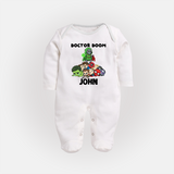Ultimate Superhero Squad Full Body Suit - WHITE - New Born (Chest 7.5")