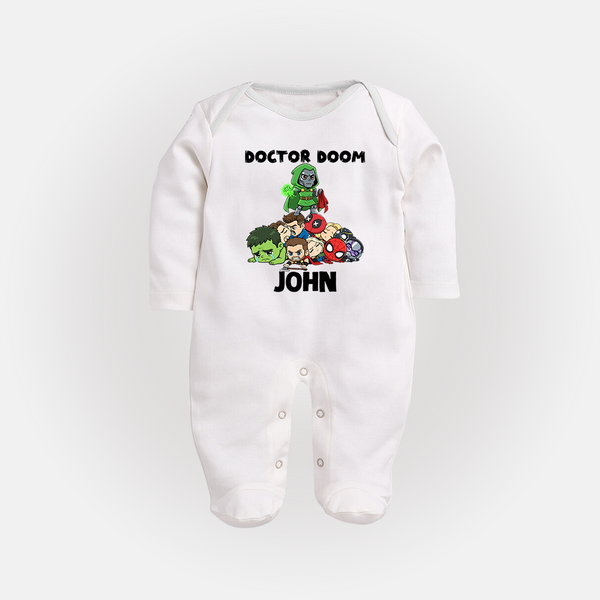 Ultimate Superhero Squad Full Body Suit - WHITE - New Born (Chest 7.5")