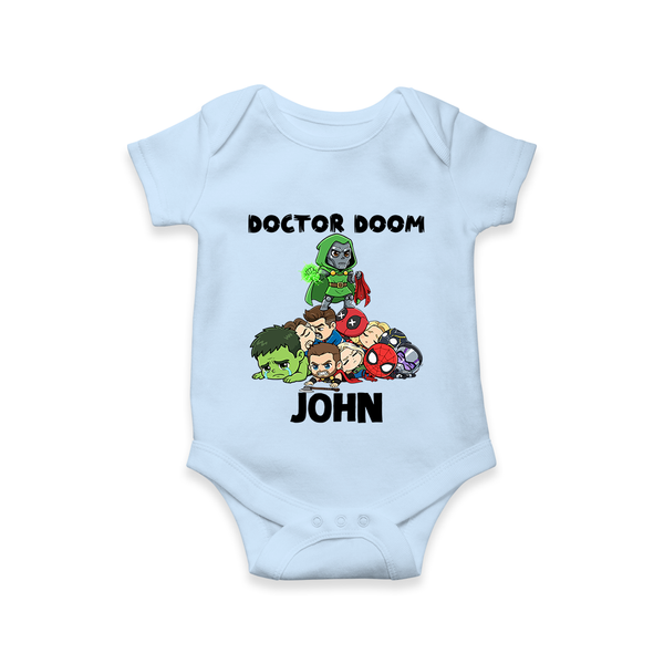 Ultimate Superhero Squad Baby Romper - BABY BLUE - New Born (Chest 14")