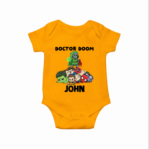 Ultimate Superhero Squad Baby Romper - CHROME YELLOW - New Born (Chest 14")