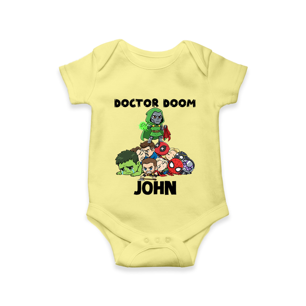 Ultimate Superhero Squad Baby Romper - PASTEL YELLOW - New Born (Chest 14")