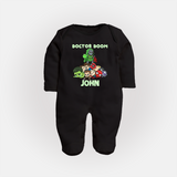 Ultimate Superhero Squad Full Body Suit - BLACK - New Born (Chest 7.5")