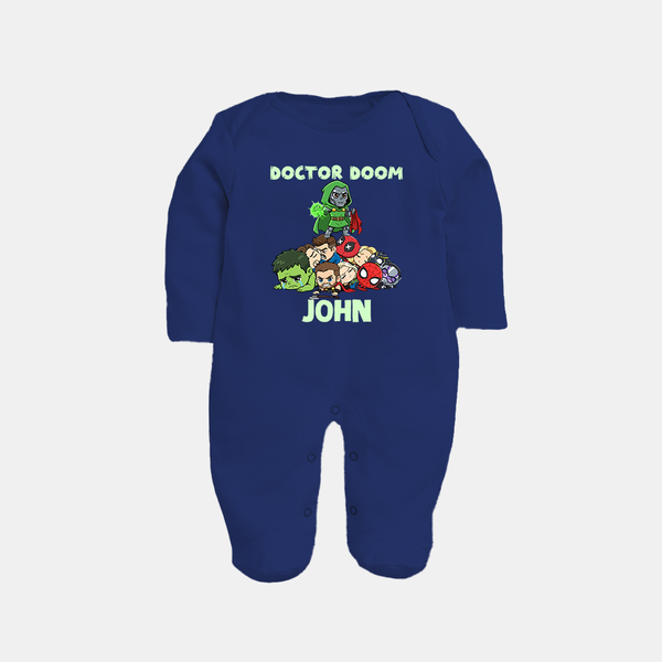 Ultimate Superhero Squad Full Body Suit - NAVY BLUE - New Born (Chest 7.5")