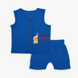 Guided By Durga - Customized Jabla Set For Kids - MIDNIGHT BLUE - 0 - 3 Months Old (Chest 9.8")