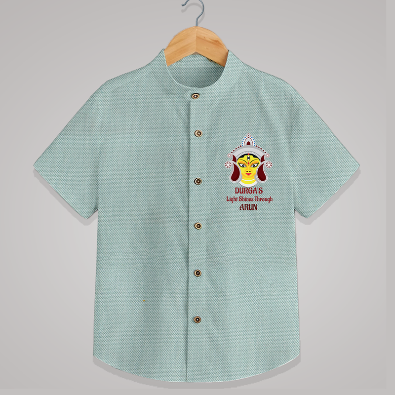 Durga's Light Shines Through - Customized Shirt For Kids - ARCTIC BLUE - 0 - 6 Months Old (Chest 23")