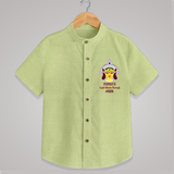 Durga's Light Shines Through - Customized Shirt For Kids - PASTEL GREEN - 0 - 6 Months Old (Chest 23")