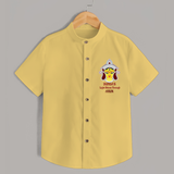 Durga's Light Shines Through - Customized Shirt For Kids - YELLOW - 0 - 6 Months Old (Chest 23")