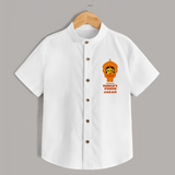 Durga's Power - Customized Shirt For Kids - WHITE - 0 - 6 Months Old (Chest 23")