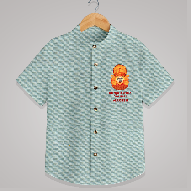 Durga's Little Warrior - Customized Shirt For Kids - ARCTIC BLUE - 0 - 6 Months Old (Chest 23")