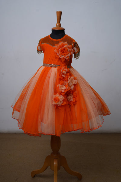 orange Matching Family Outfit- Mom, Dad and Baby