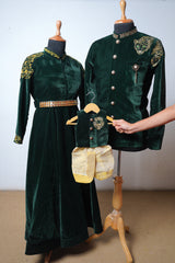 Family Combo Clothing Set - Premium Velvet Elegance