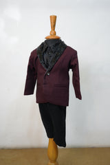 Elegant Black Matching Partywear Set