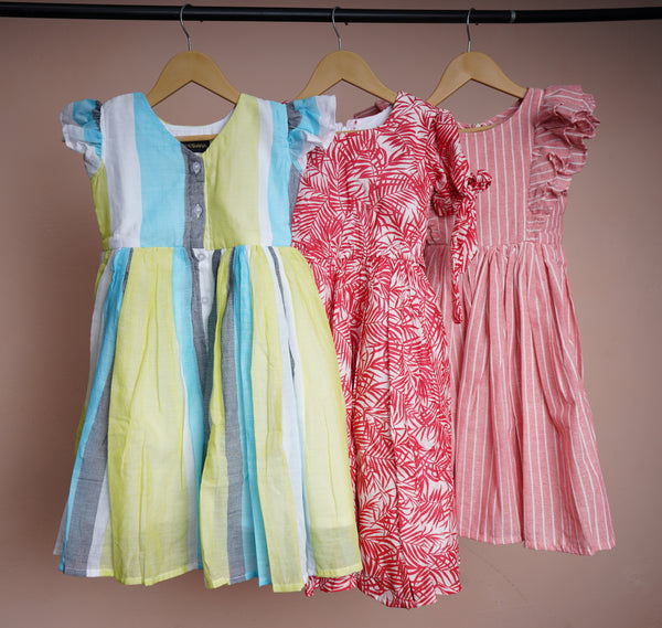 Summer Sale - Pack of 3 Frocks