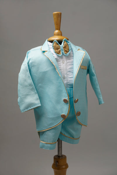 Baby Boys' Light Blue Tuxedo Set – Elegant Kids Formal Wear