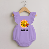 My First Durga Puja Festive Warrior Goddess Romper Frock - LILAC - 0 - 3 Months Old (Chest 19")