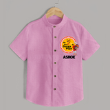 Little Durga Puja Star Shirt | Personalized Baby Shirt for Festival Celebration - BABY PINK - 0 - 6 Months Old (Chest 23")