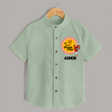 Little Durga Puja Star Shirt | Personalized Baby Shirt for Festival Celebration - MINT GREEN - 0 - 6 Months Old (Chest 23")
