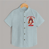 My Little Durga Puja Star Shirt | Custom Baby Shirt for Navratri Celebration - ARCTIC BLUE - 0 - 6 Months Old (Chest 23")