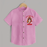 My Little Durga Puja Star Shirt | Custom Baby Shirt for Navratri Celebration - BABY PINK - 0 - 6 Months Old (Chest 23")