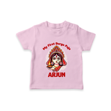 My Little Durga Puja Star Tshirt | Custom Baby Tshirt for Navratri Celebration - BABY PINK - 0-5 Months Old (Chest 17")