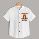 Ghar Ki Durga Shirt | Personalized Baby Shirt for Durga Puja - WHITE - 0 - 6 Months Old (Chest 23")