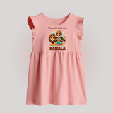 Navratri Little Star Goddess Baby Frock - BABY PINK - 0 - 3 Months Old (Chest 17")