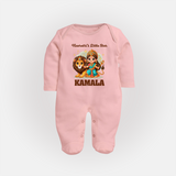Navratri Little Star Goddess Full Body Suit - BABY PINK - New Born (Chest 7.5")