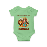 Navratri Little Star Goddess Romper - GREEN - New Born (Chest 14")