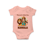 Navratri Little Star Goddess Romper - PEACH - New Born (Chest 14")