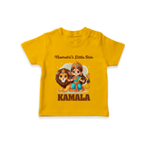 Navratri Little Star Goddess  T Shirt  - CHROME YELLOW - 0-5 Months Old (Chest 17")