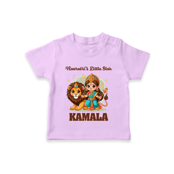 Navratri Little Star Goddess  T Shirt  - LILAC - 0-5 Months Old (Chest 17")