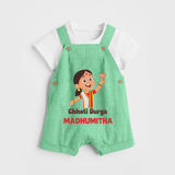 Chhoti Durga Devotional Dungaree - GREEN - 0 - 5 Months Old (Chest 18")