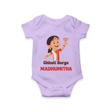 Chhoti Durga Devotional Romper - LILAC - New Born (Chest 14")