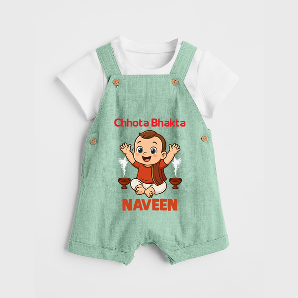 Little Bhakta Festive Dungaree - MINT GREEN - 0 - 5 Months Old (Chest 18")