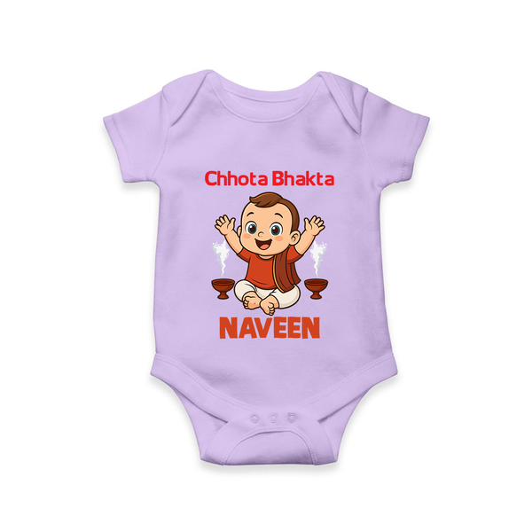 Little Bhakta Festive Romper - LILAC - New Born (Chest 14")