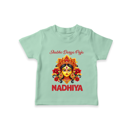 Shubh Durga Puja Goddess Face Art  T Shirt
