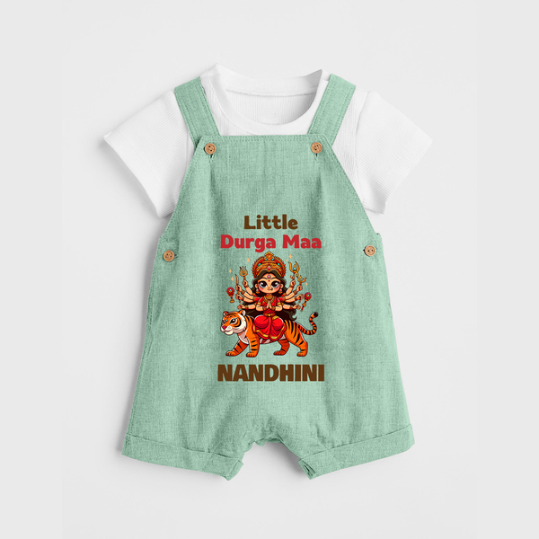 Little Durga Maa Tiger Rider Dungaree - MINT GREEN - 0 - 5 Months Old (Chest 18")