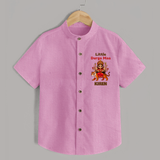 Little Durga Maa Shirt | Personalized Baby Shirt for Festival Spirit - BABY PINK - 0 - 6 Months Old (Chest 23")