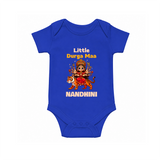 Little Durga Maa Tiger Rider Romper - COBALT BLUE - New Born (Chest 14")