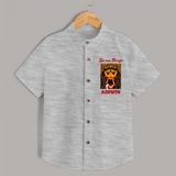 Jai Ma Durga Shirt | Custom Baby Shirt for Durga Blessings - GREY - 0 - 6 Months Old (Chest 23")