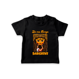 Jai Maa Durga Traditional Artwork  T Shirt  - BLACK - 0-5 Months Old (Chest 17")