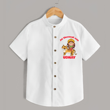 Jai Sherawali Maa Shirt | Custom Baby Shirt for Festival Devotion - WHITE - 0 - 6 Months Old (Chest 23")
