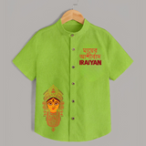 Maa Durga Blessings Devotional  Shirt - LIME GREEN - 0 - 6 Months Old (Chest 23")