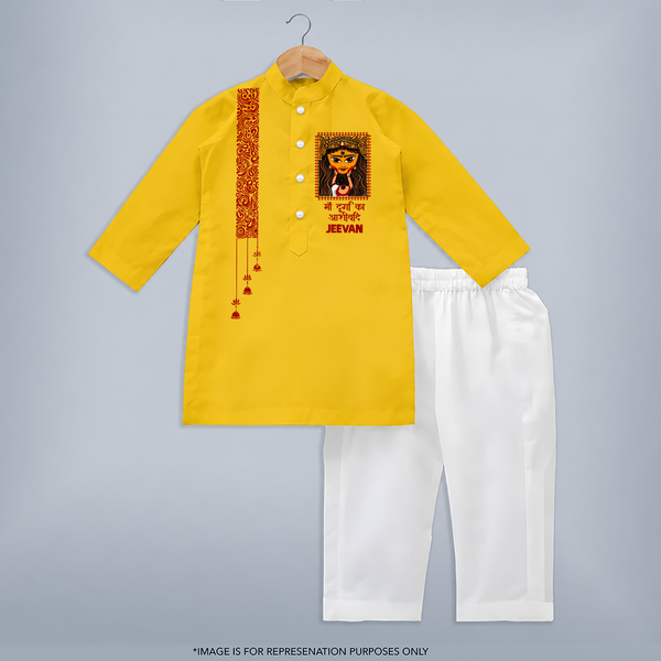 Durga Maa Face Art Devotional Kurta